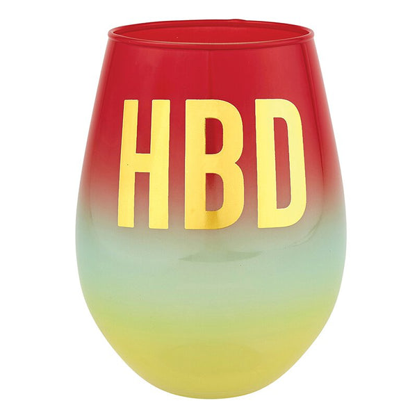 Jumbo Wine Glass - HBD