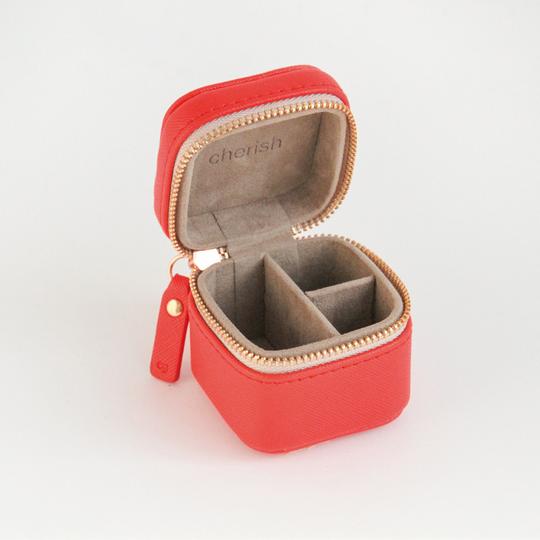 Red Mini Travel Jewelry Box